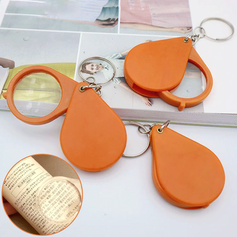 (🌲Hot Sale - SAVE 49% OFF) Mini Keychain Magnifying Glass（BUY 2 GET 1 FREE）