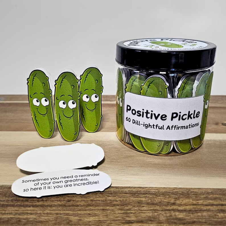 Positive Vegetable Affirmation Jar