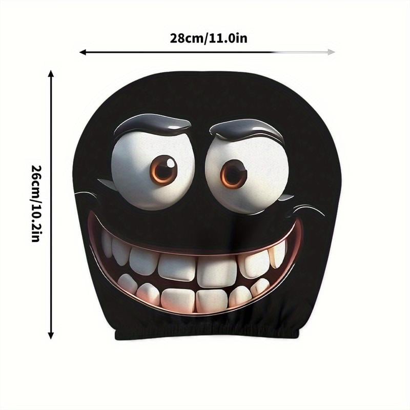 Last Day Promotion 70% OFF - 😆Funny Cartoon Car Headrest Covers – 2PCS Universal Fit 🚗