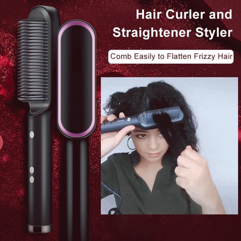 2023 New Year Sale-Hair Straightener Brush - Buy 2 Get Extra 10% Off!