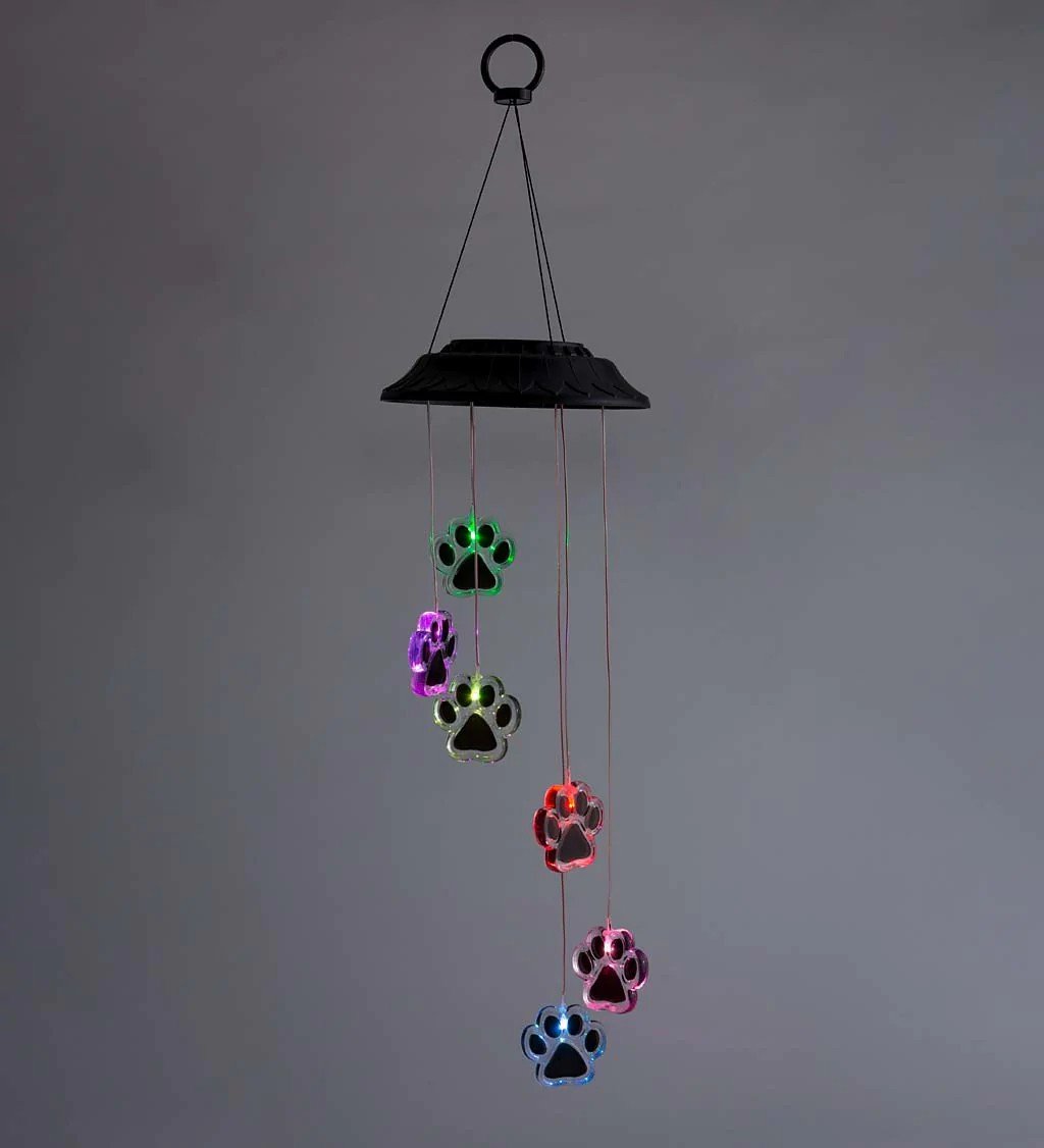 🔥Hot Sale 50% OFF🔥Paw Prints Solar Wind Chime(Buy 2 Free Shipping)