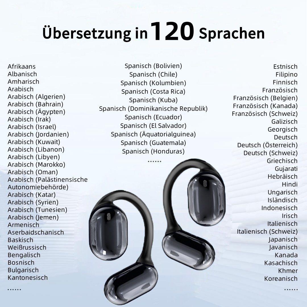 🔥Letzter Tag Verkauf 49% Rabatt👂AI-Übersetzung Kabellose OWS Bluetooth 5,4-Ohrhörer (kompatibel mit iOS und Android)