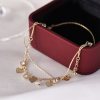 (❤Early Mother's Day Sale - Save 50% OFF) Double Layer Rhinestones Heart Anklet