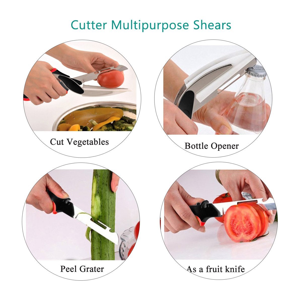 🔥LAST DAY SALE 50% OFF🔥Multifunctional Kitchen Scissors Food Vegetable Scissors