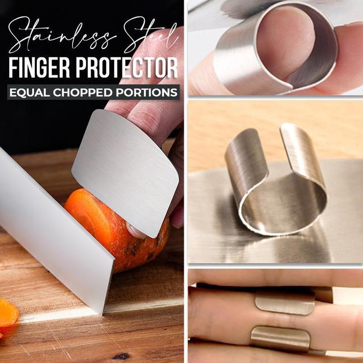 (🎄2022 Christmas Hot Sale - Save 49% OFF)Stainless Steel Finger Guard🎁BUY 5 GET 3 FREE NOW