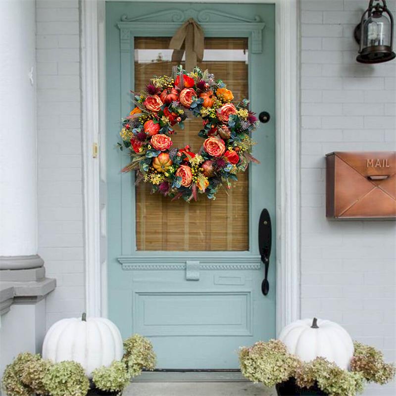 🔥Hot Sale 49% Off🔥Fall Peony And Pumpkin Wreath - Year Round Wreath