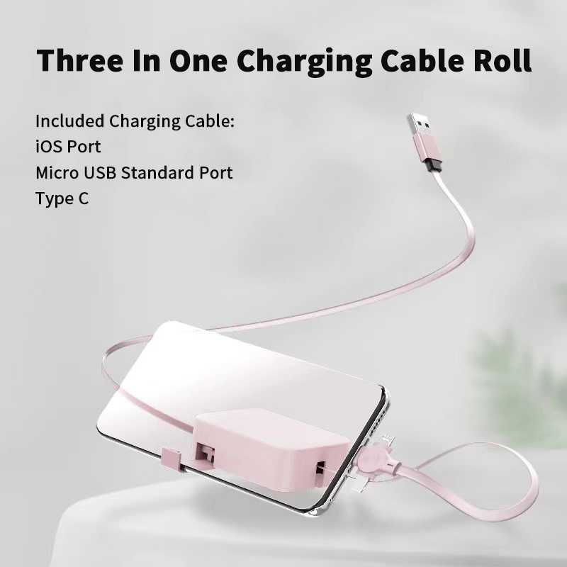 🔥Sale 48% OFF🔥Three In One Charging Cable Roll