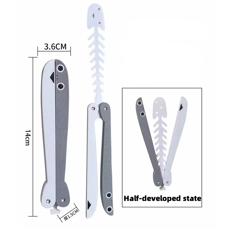 😍Cool butterfly knife🔪Whimsical Hot dog-Shaped Butterfly knife✨