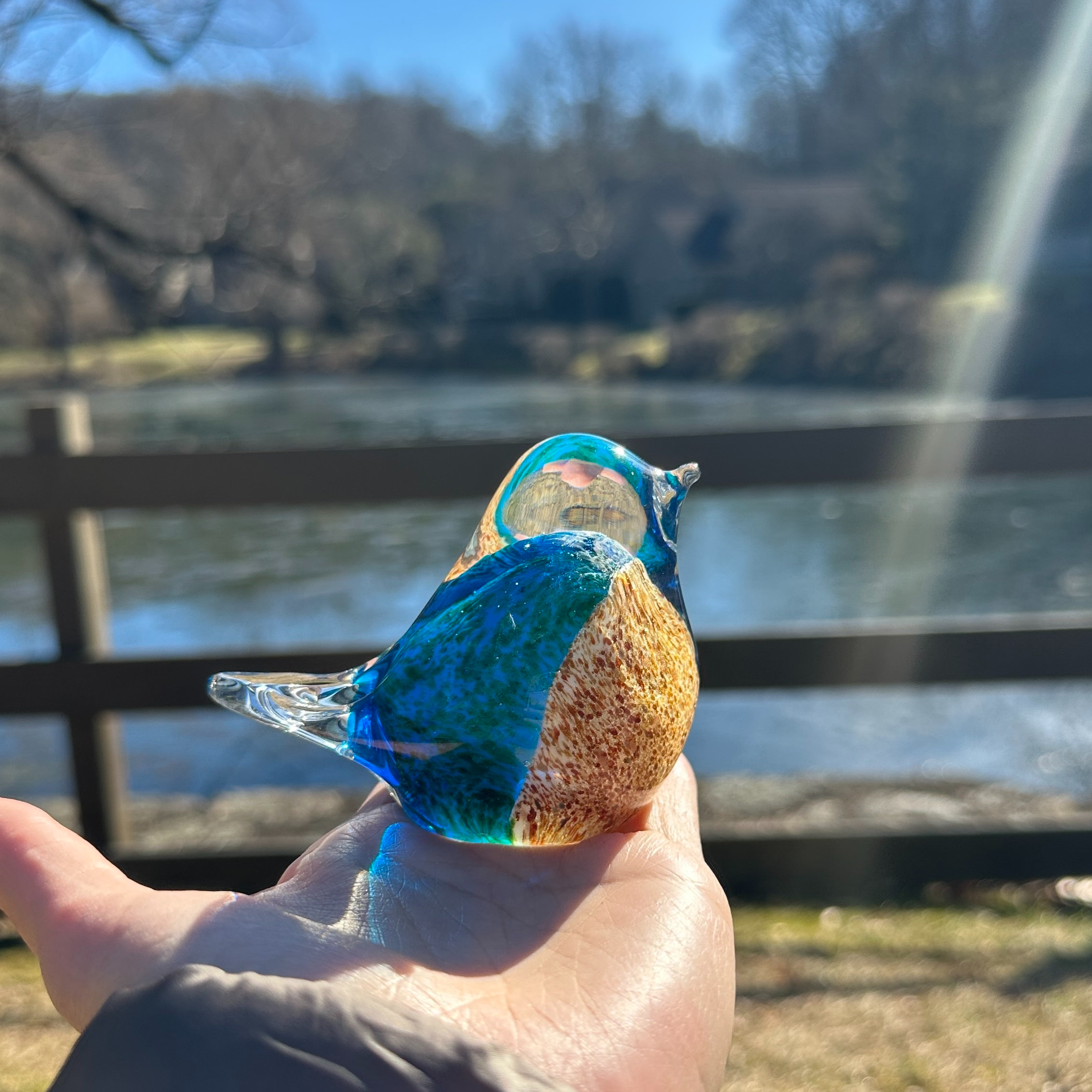 💖Hand Blown Glass - Bluebird of Happiness