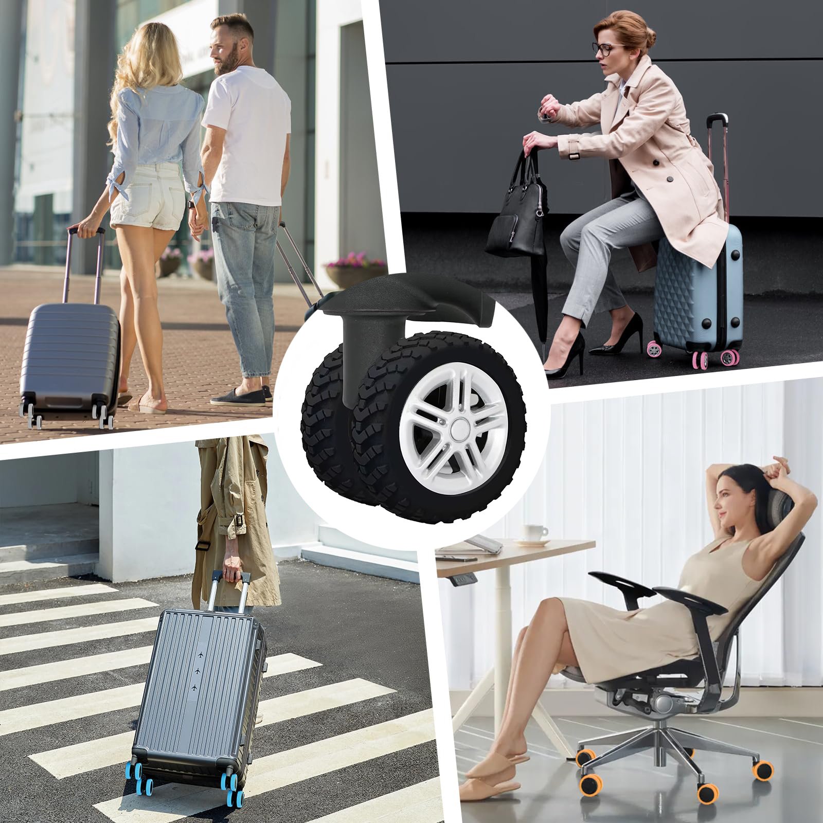 🔥Last Day Promotion 70% OFF🔥Luggage Suitcase Wheels Protection Covers⚡️BUY 4 GET 4 FREE