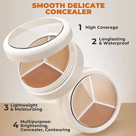 🔥HOT SALE！！！🔥Sweet Mint 3 Color Concealer Palette Cream