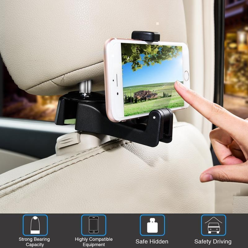 (🔥Last Day Promotion- SAVE 48% OFF)Multi-functional Car Headrest Hook--buy 5 get 5 free & free shipping（10pcs）