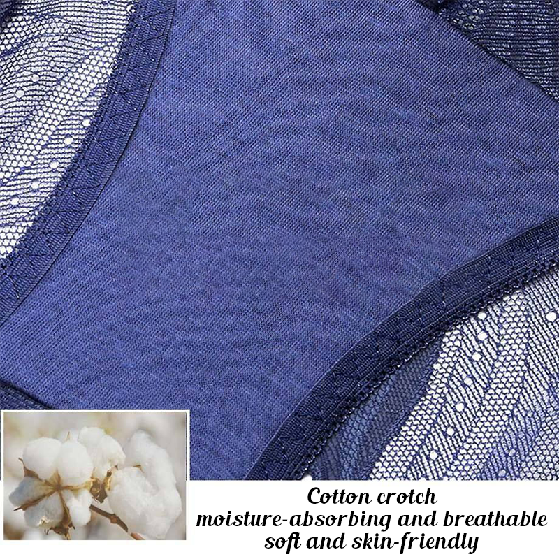 💝Hot Sale 💝-Ladies Silk Lace Handmade Underwear Pack ✨