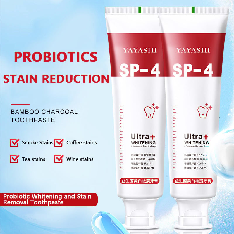 🔥Limited Time Sale 50% OFF🔥YAYASHI SP-4TM Probiotic Whitening Toothpaste