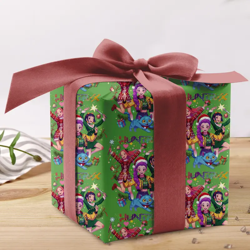 🔥Last Day 50% OFF -🎄KPOP Demon Hunters  Christmas Wrapping Paper