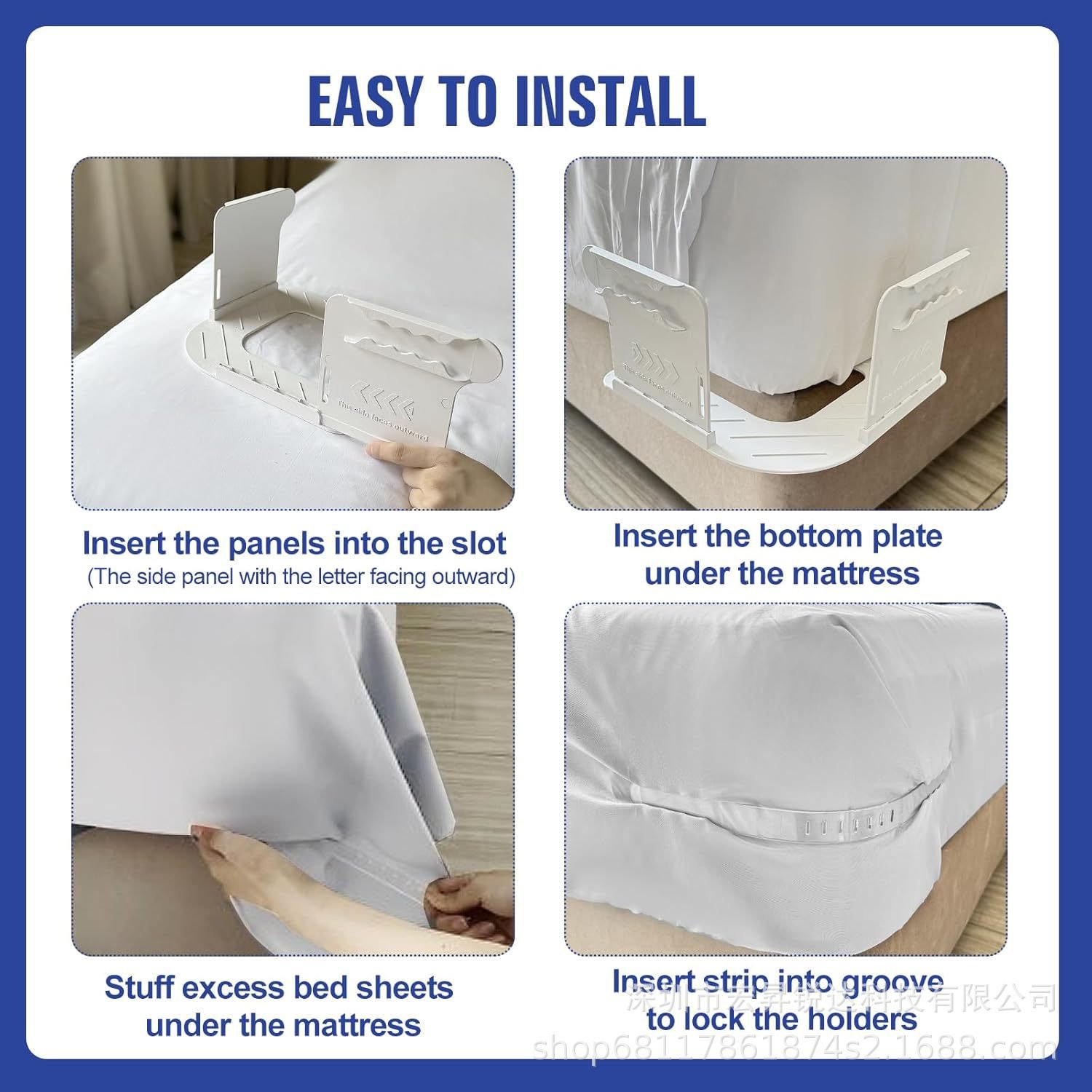 💥LAST DAY SALE 50% OFF💥Lock Sheet Holders Keep Sheets Firm & Tight⚡BUY 2 FREE SHIPPING
