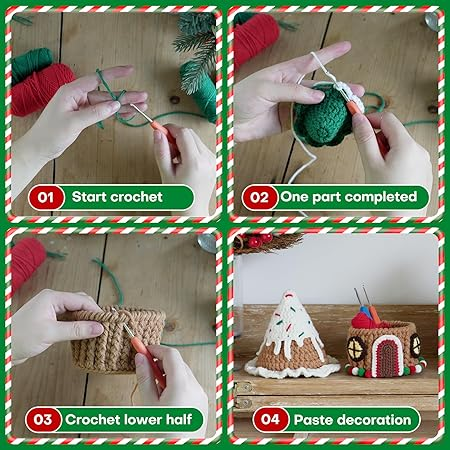 🎄🎅Christmas Presale - 49% OFF - Christmas DIY cute Crochet Kits decoration