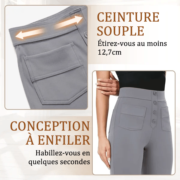🔥Dernier jour 70% DE RÉDUCTION 🔥- Pantalon très élastique avec plusieurs poches