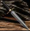 Cicada Damascus Survival Knife