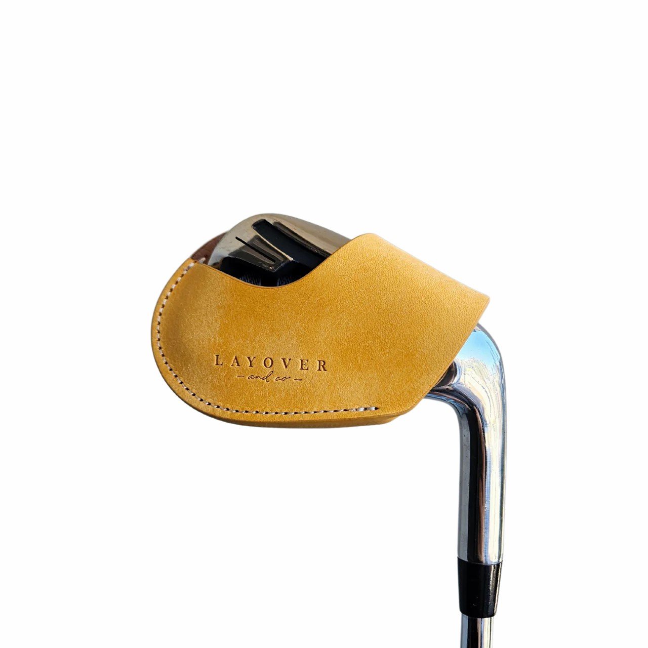 Magnetic Leather Iron Cover – Handcrafted Club Protection with Timeless Style