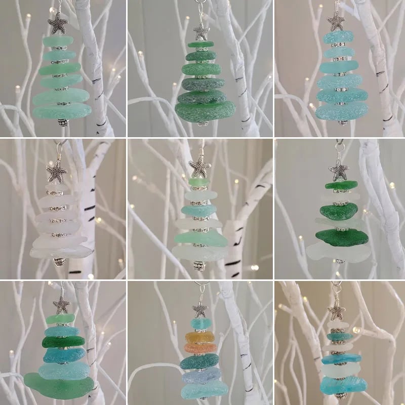 🎅Early Christmas Sale 49% OFF🎄 - Sea Glass Christmas Tree Ornament