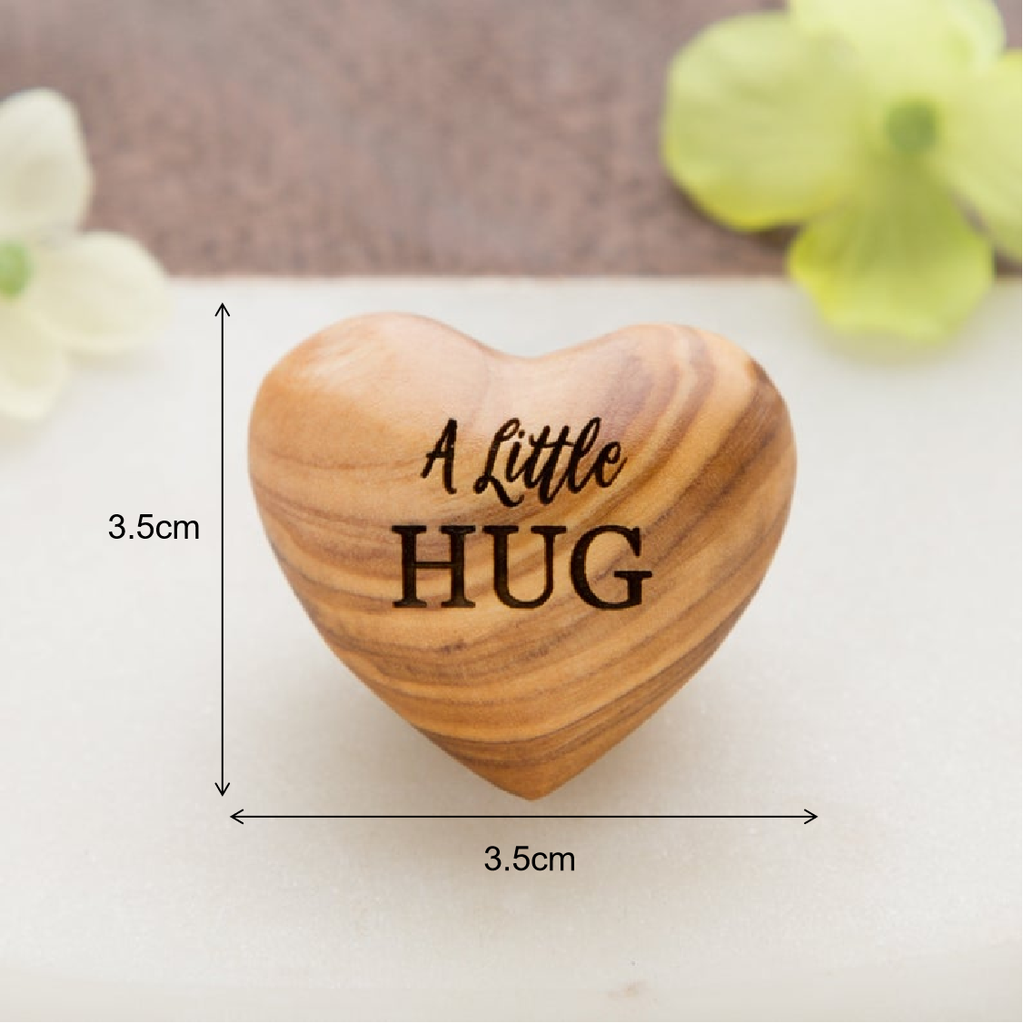 (New Year Sale- 49% OFF) Pocket Hug Wooden Heart Token