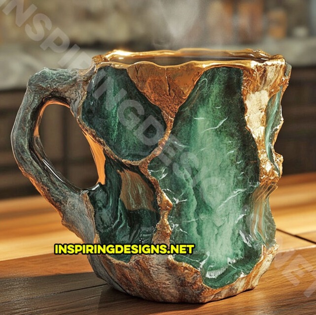 Handmade Mineral  Coffee Cup