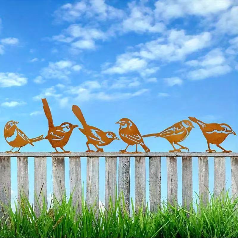 🔥 Independence Day Sale – 50% OFF! 🔥 Rustic Metal Bird Silhouette – Weathered Iron Garden Decor for Outdoor Lawn & Yard Sculpture