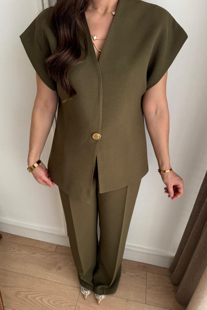 Women's V-neck Suit Commuter Suit