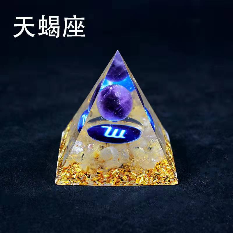 12 Constellation Orgone Crystal Pyramid