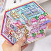 Business Simulation Game Sticker Scene Play Set, Clothing Store|Restaurant|Bakery Shop