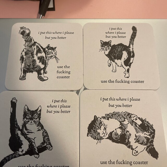 🐱Cat Butt Coasters | Funny Cat Gift