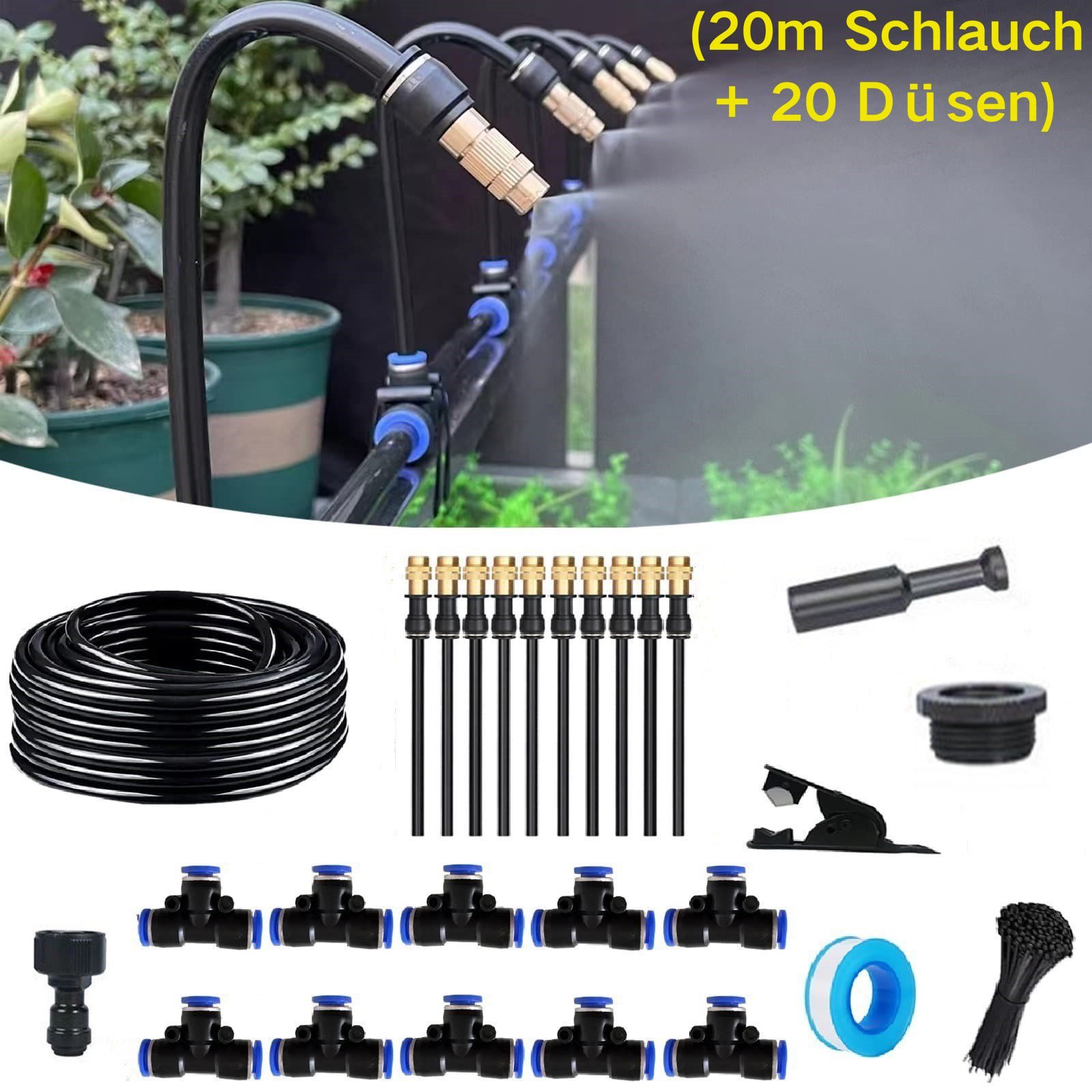 🔥Preachtent™ Automatisches Bewässerungssystem mit Nebelkühlung