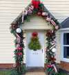 🎄🎅Christmas Presale - 49%Handmade Christmas Tree Wreath for Front Door