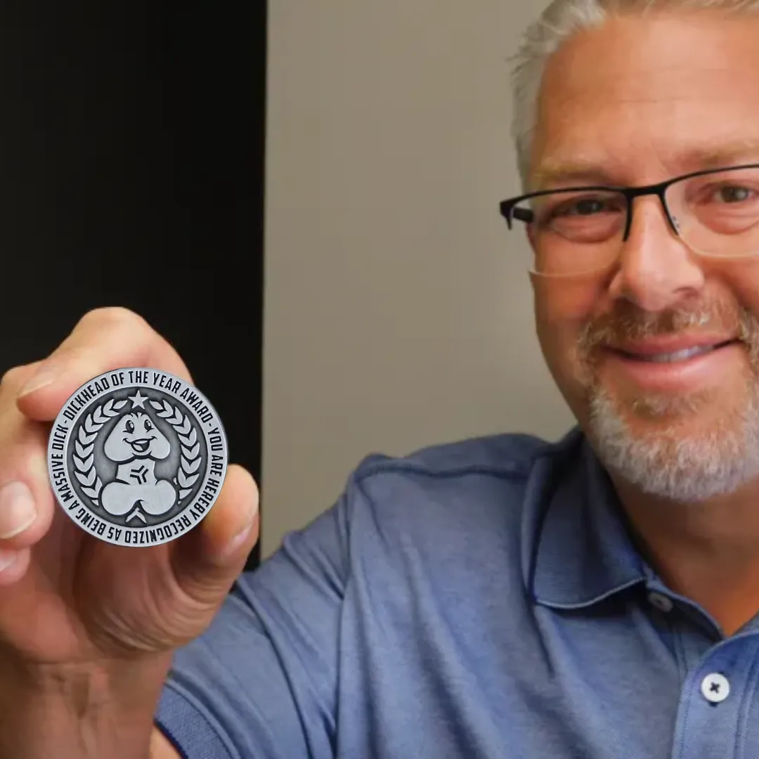🤣🎖️Hilarious Dickhead of the Year Challenge Coin