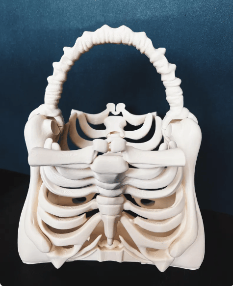 Skeleton Bone Bag - Gothic - Halloween bone purse spooky ribcage bag