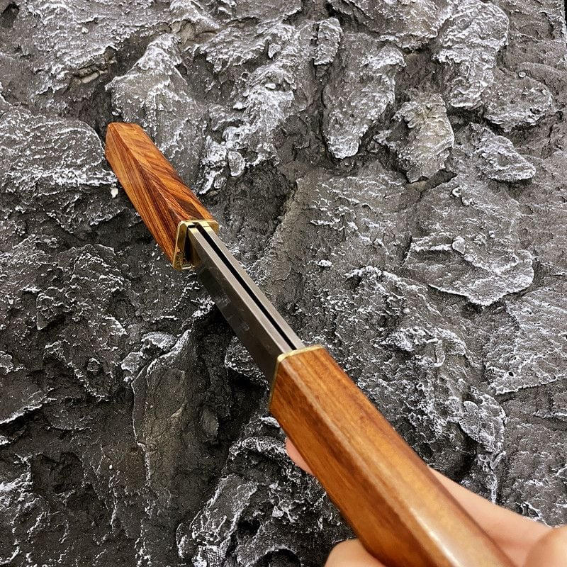Handmade Portable 2 In 1 Double Blades Knife
