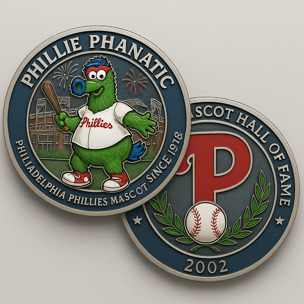 🟢Phillie Phanatic Commemorative Coin – Fan‑Made Tribute