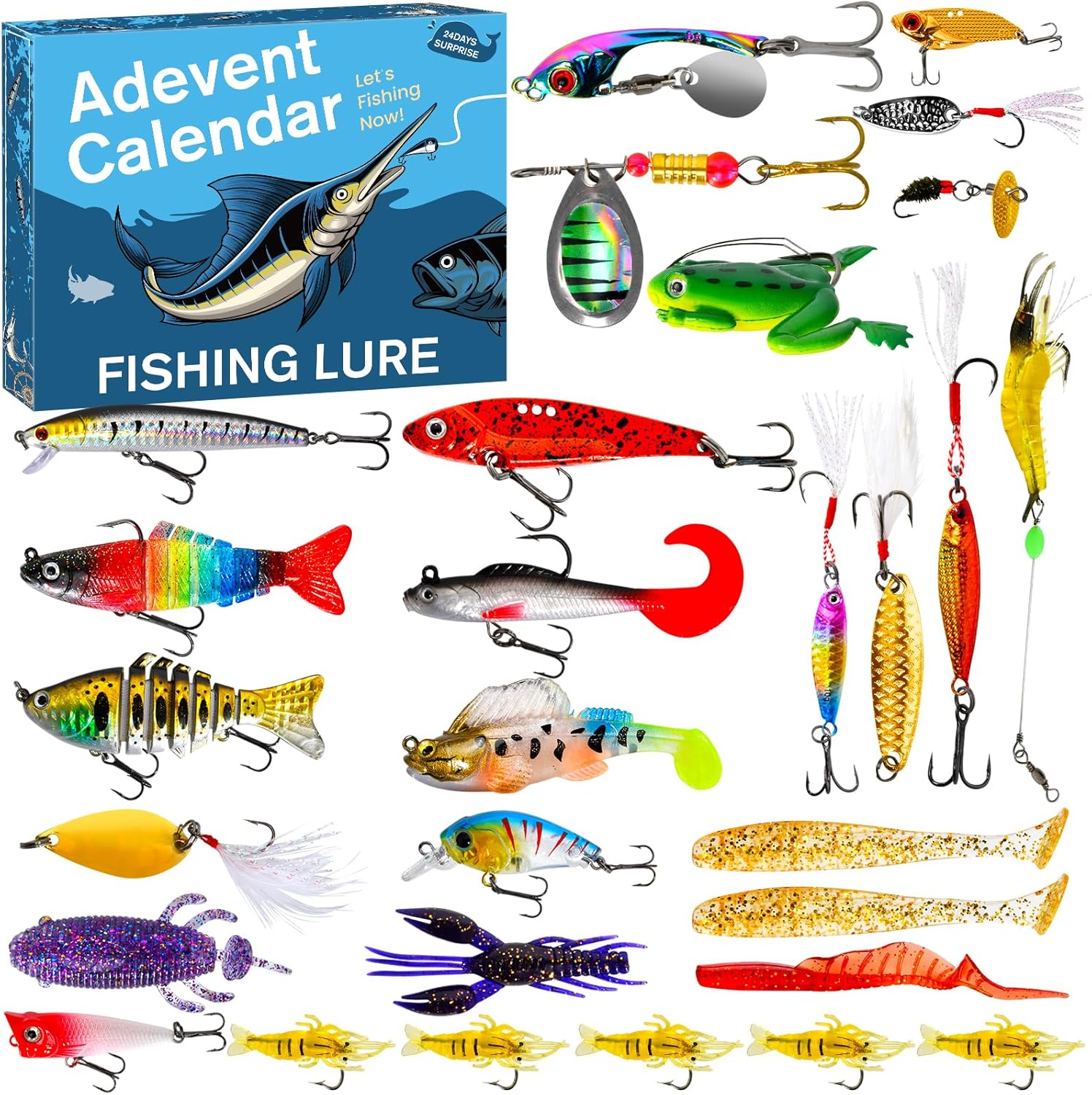 🎄 Früher Weihnachtsverkauf 50% Rabatt 🎁 – 🎣 Angel-Adventskalender 2025 (Limitierte Edition)