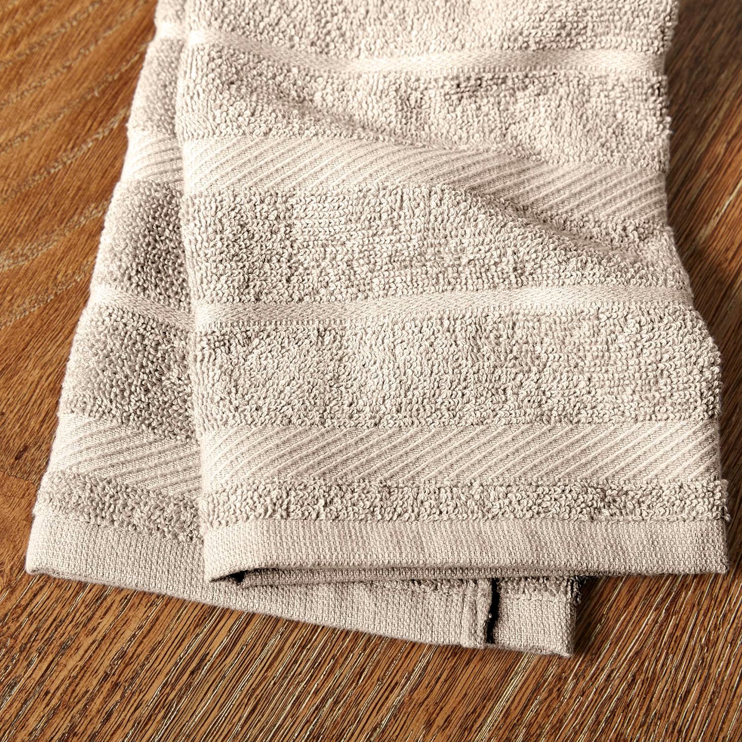 KitchenAid Albany Kitchen Towel 4-Pack Set, Grey/White, 16