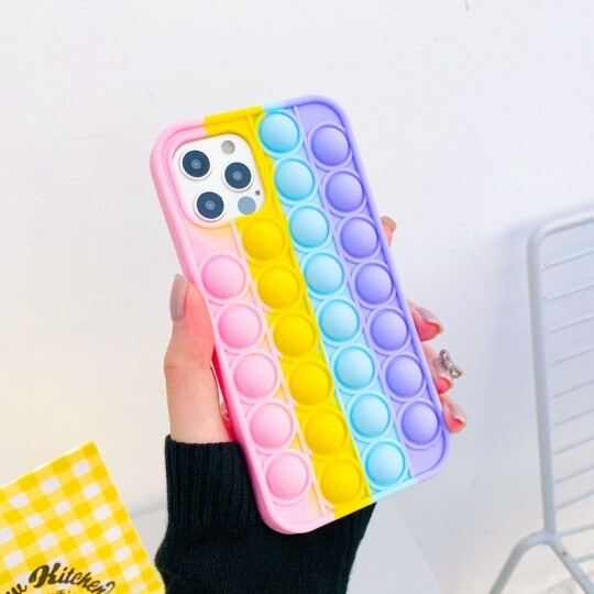 Rainbow Color Shockproof Silicone Phone Case
