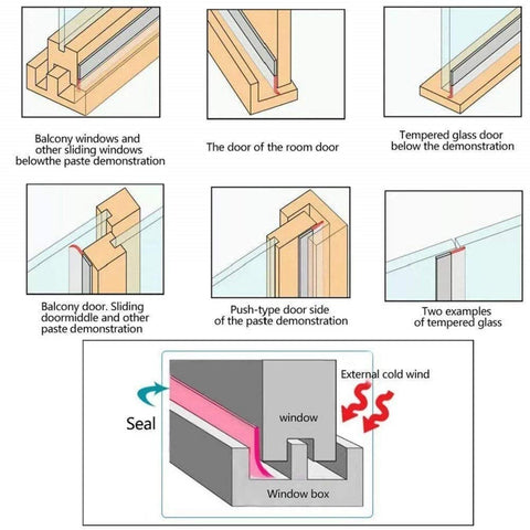 (Father's Day Gift-40% OFF) Weather Stripping Door Seal Strip(16fit)