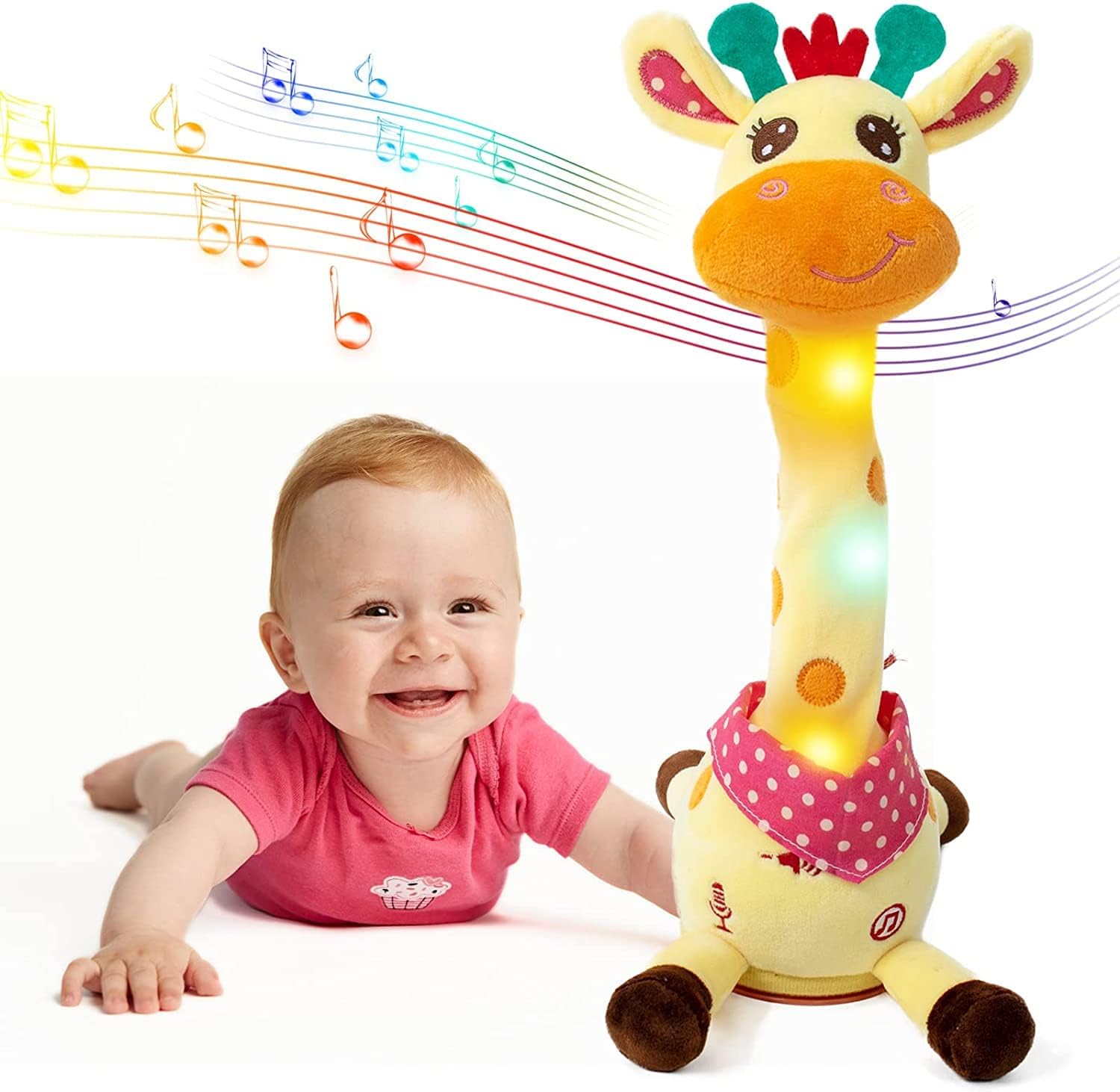 🎁TikTok Last Day Sale - 70% OFF🎉Selling Musical Giraffe Toy – Sings, Dances & Repeats What You Say! 🦒🎵🗣️