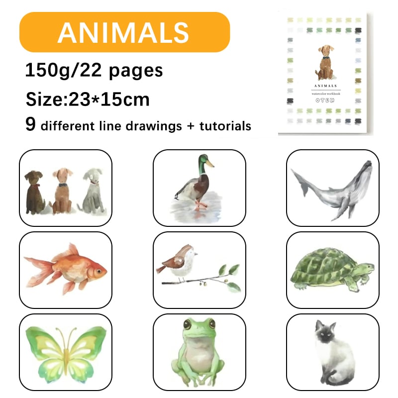 💕𝙊𝙏𝙀𝙃® Watercolor Workbook