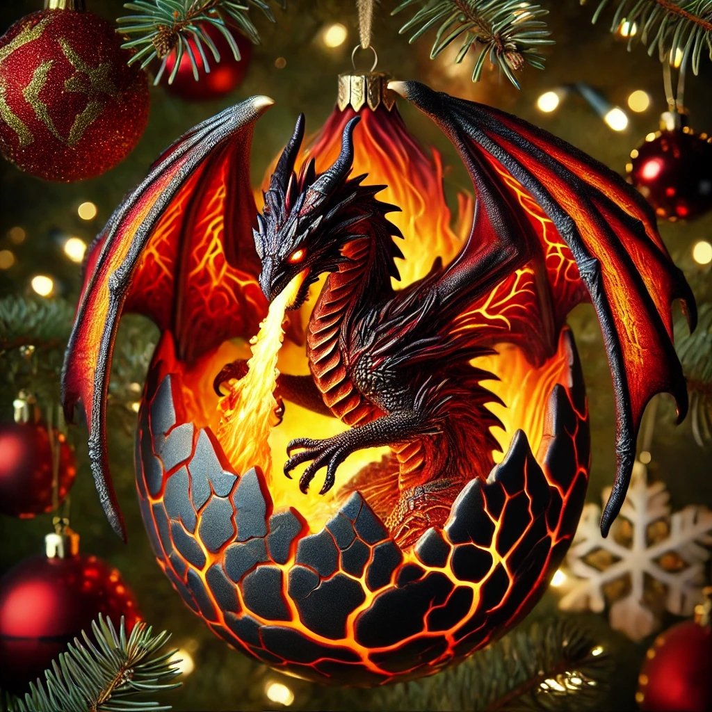 💥Christmas Sale 49% OFF -  🐉Elemental Dragon Christmas Ornament🎄