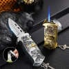 Outdoor Portable Metal Folding Knife Lighter