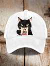 Unisex Washed Cotton Hat Without King Cat