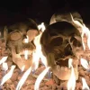 🎃Halloween Early Sale 50% OFF🔥Terrifying Human Skull Fire Pit💀