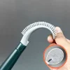 🔥Household punch-free wall hanging long handle silicone toilet brush