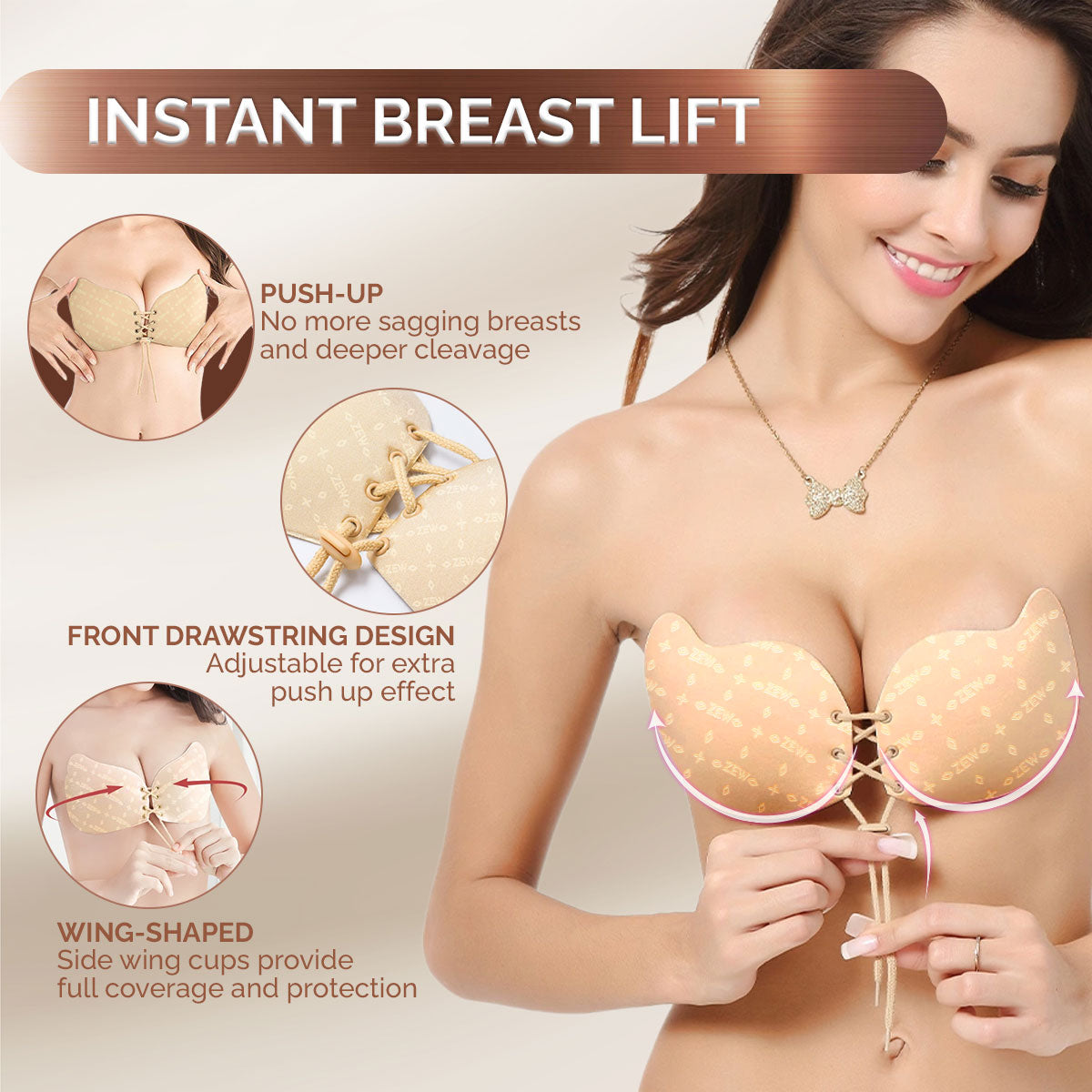 <strong>🔥Last Sale 70% OFF</strong> - BRAS™ NanoLift Adhesive Bra ✨